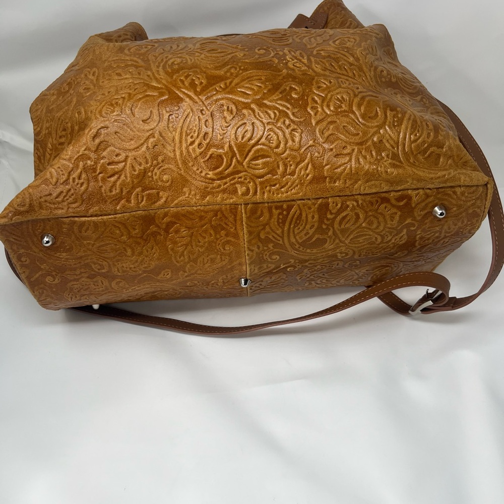 ISADORA ITALY  GENUINE Leather Large Bag Tote Purse - Picture 5 of 13